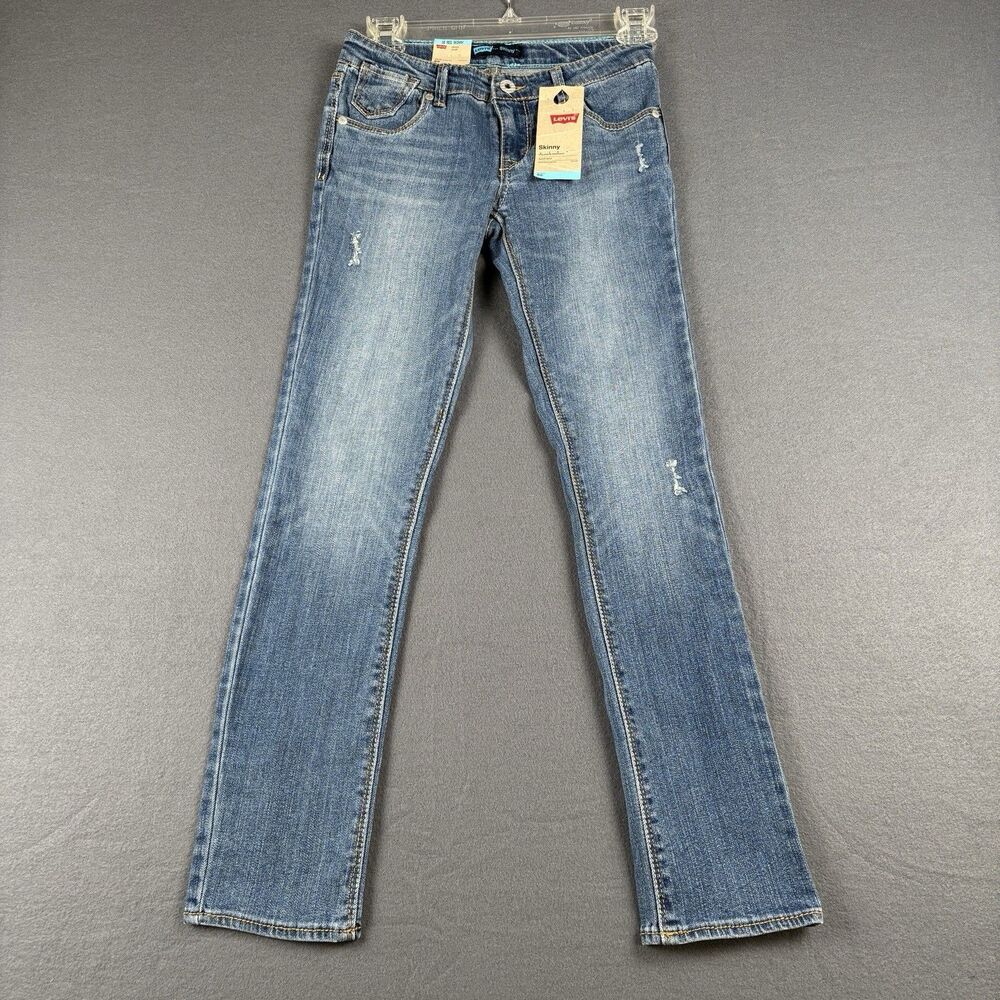 Levi’s Juniors Skinny Blue Jeans Size 10Reg Adjustable Stretch NWT